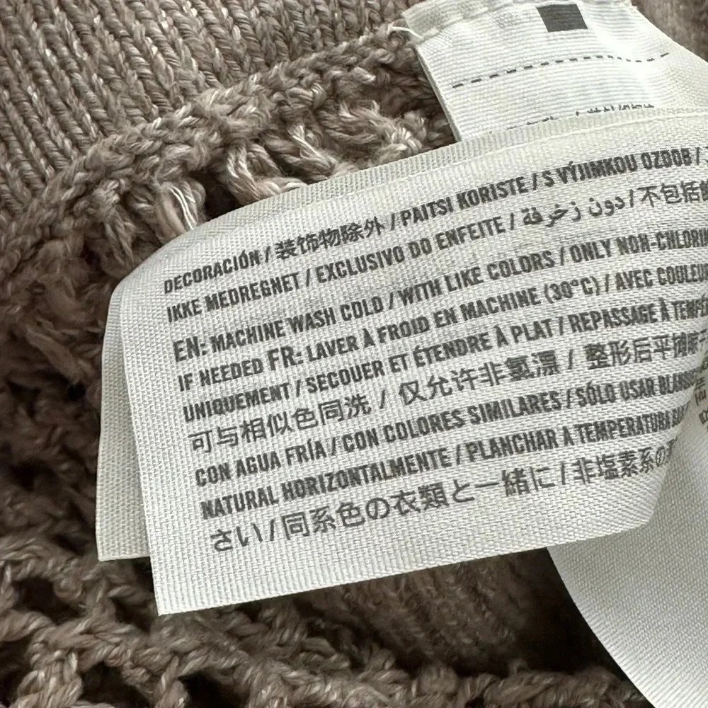 ABERCROMBIE & FITCH Crochet Knit Beachy Shorts Swim Cover Up‎ Neutral Summer XS
